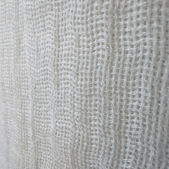 J. Jill Pure Jill Linen Airy Weave Oversized Kimono Top S Lagenlook Boho  White - Picture 6 of 9